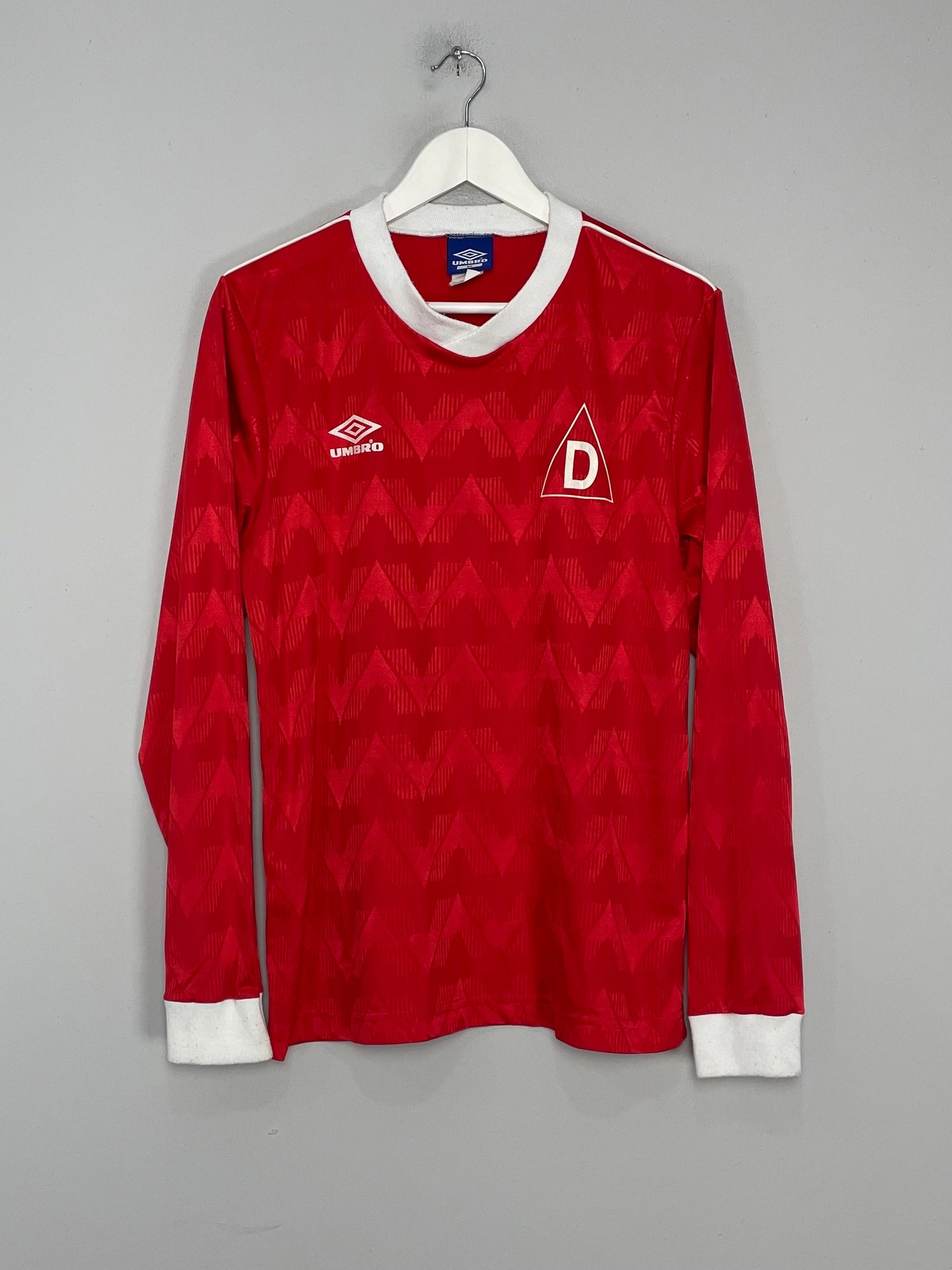 1988/90 #7 L/S TEMPLATE SHIRT (M) UMBRO Eco Friendly Recycled Yarn Adaptable Fit