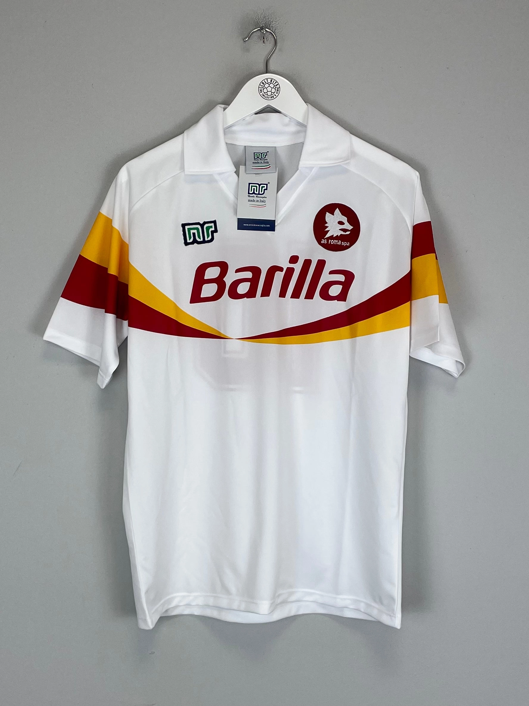 1990/91 Roma #10 *BNWT* Reissue Away Shirt (Multiple Sizes) Ennerre Reflective Accent Strips