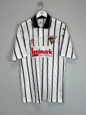 Sweat Zone 1991/92 DUNFERMLINE *MINT* HOME SHIRT (L) UMBRO