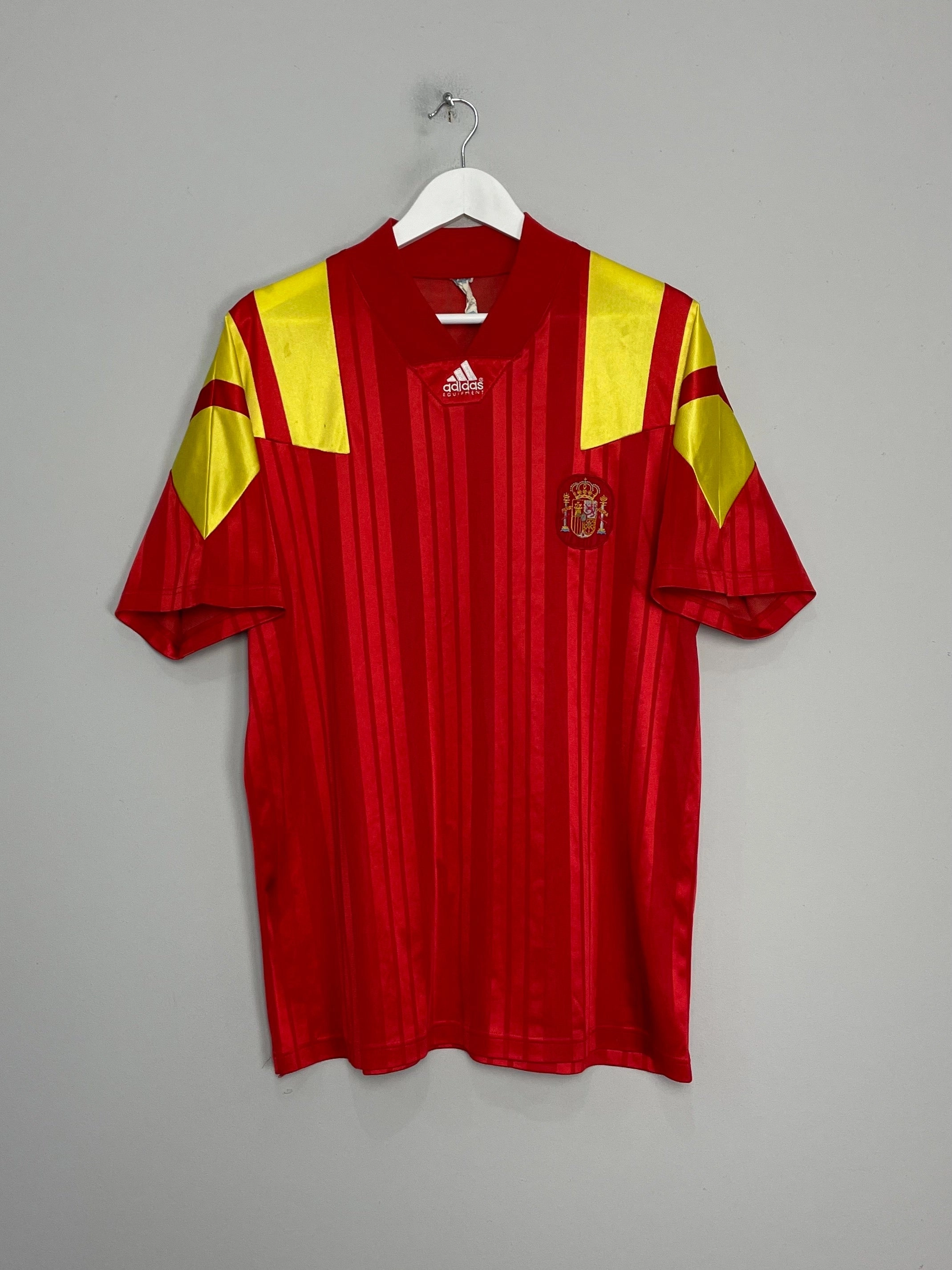 Lightweight Construction 1992/94 SPAIN HOME SHIRT (L) ADIDAS