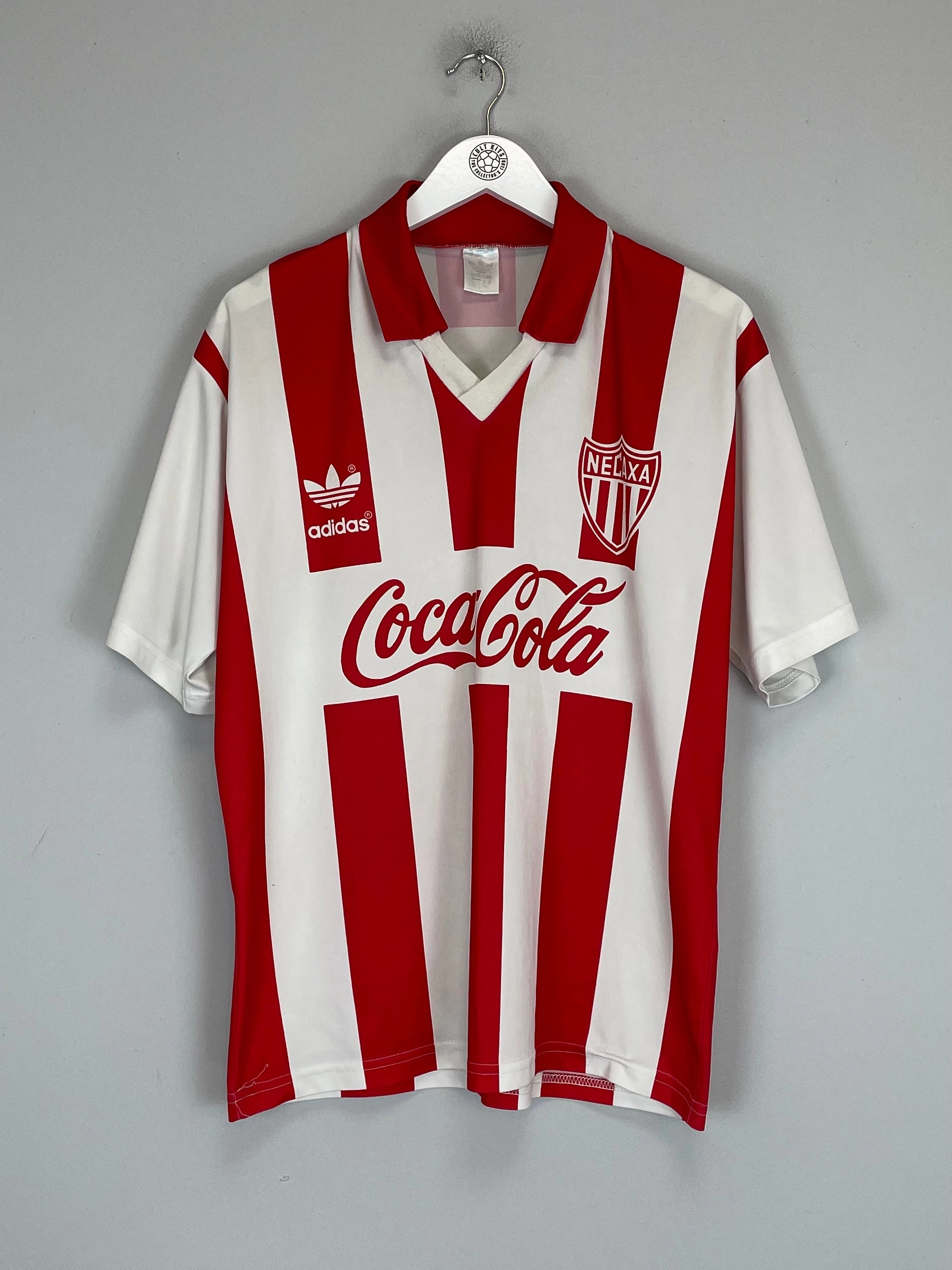 Casual Fit Stretch performance 1994/95 NECAXA HERNANDEZ #12 HOME SHIRT (L) ADIDAS