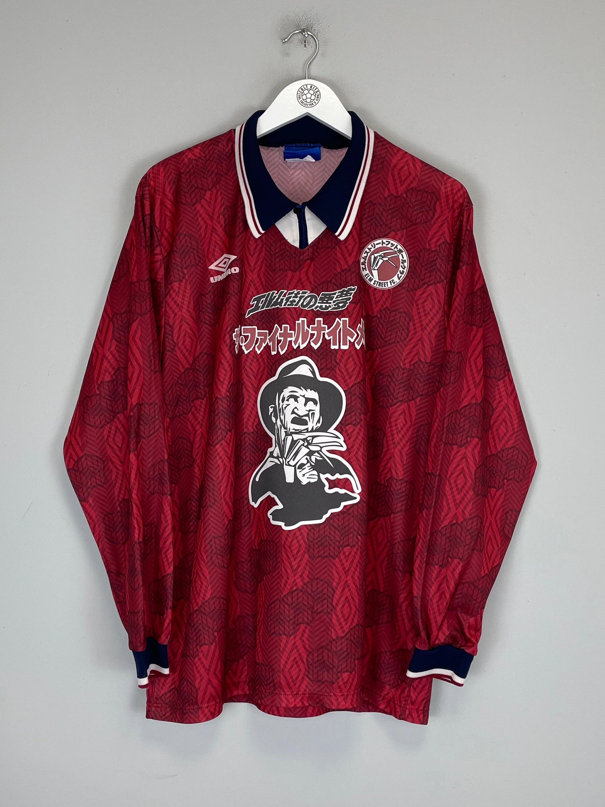 1994/95 NIGHTMARE ON ELM STREET X JAPENESE MOVIE MASHUP SHIRT (XL) UMBRO Comfort Fit Design