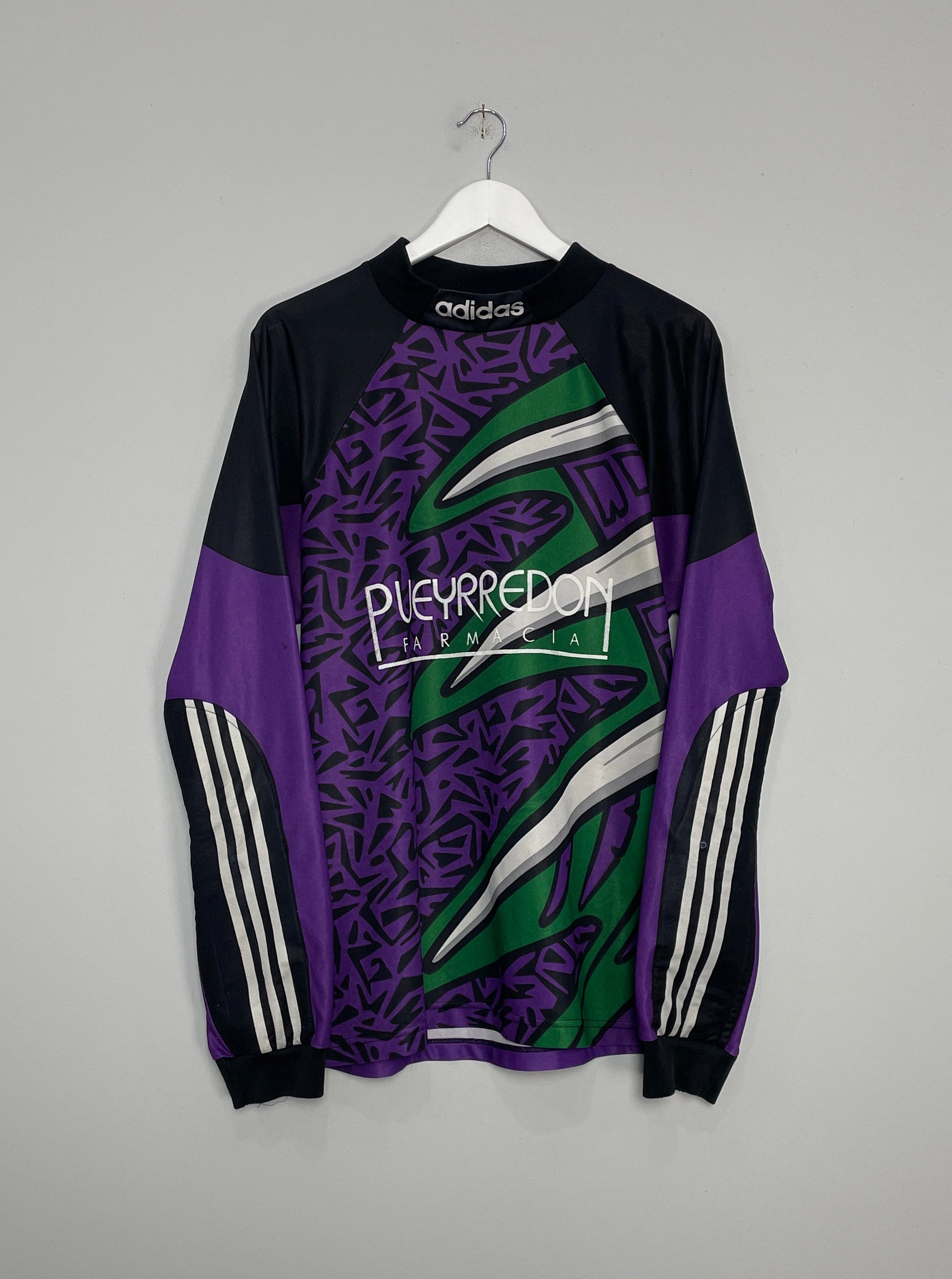 1995/96 CLUB PUEYRREDON #12 GK SHIRT (XL) ADIDAS Layered construction
