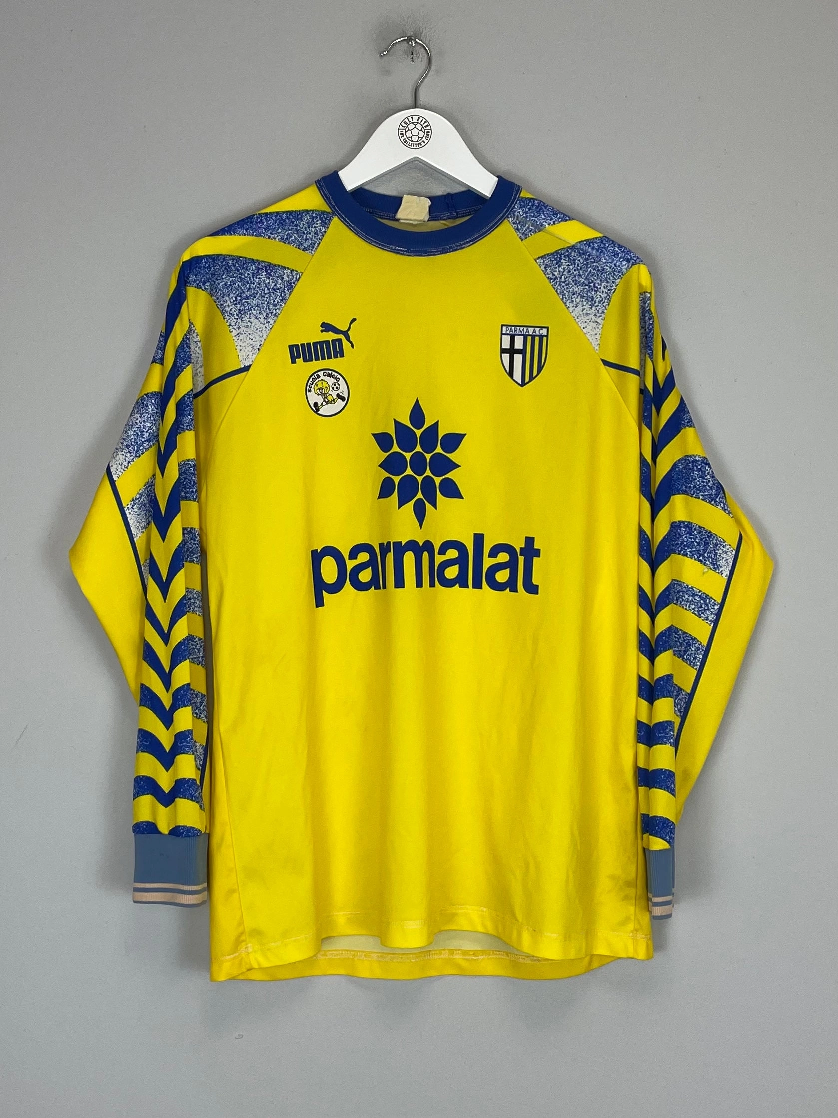 True Fit Ventilated Back Panels 1995/97 PARMA TRAINING SHIRT "SCUOLA CALCIO" (M) PUMA