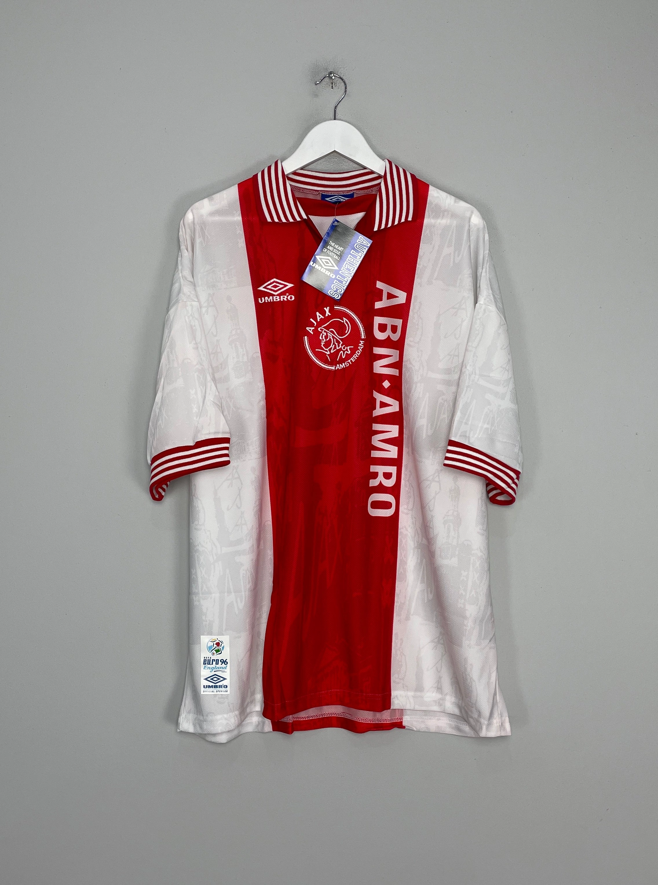 1996/97 AJAX *BNWT* HOME SHIRT (XXL) UMBRO Form Fit Move Fast