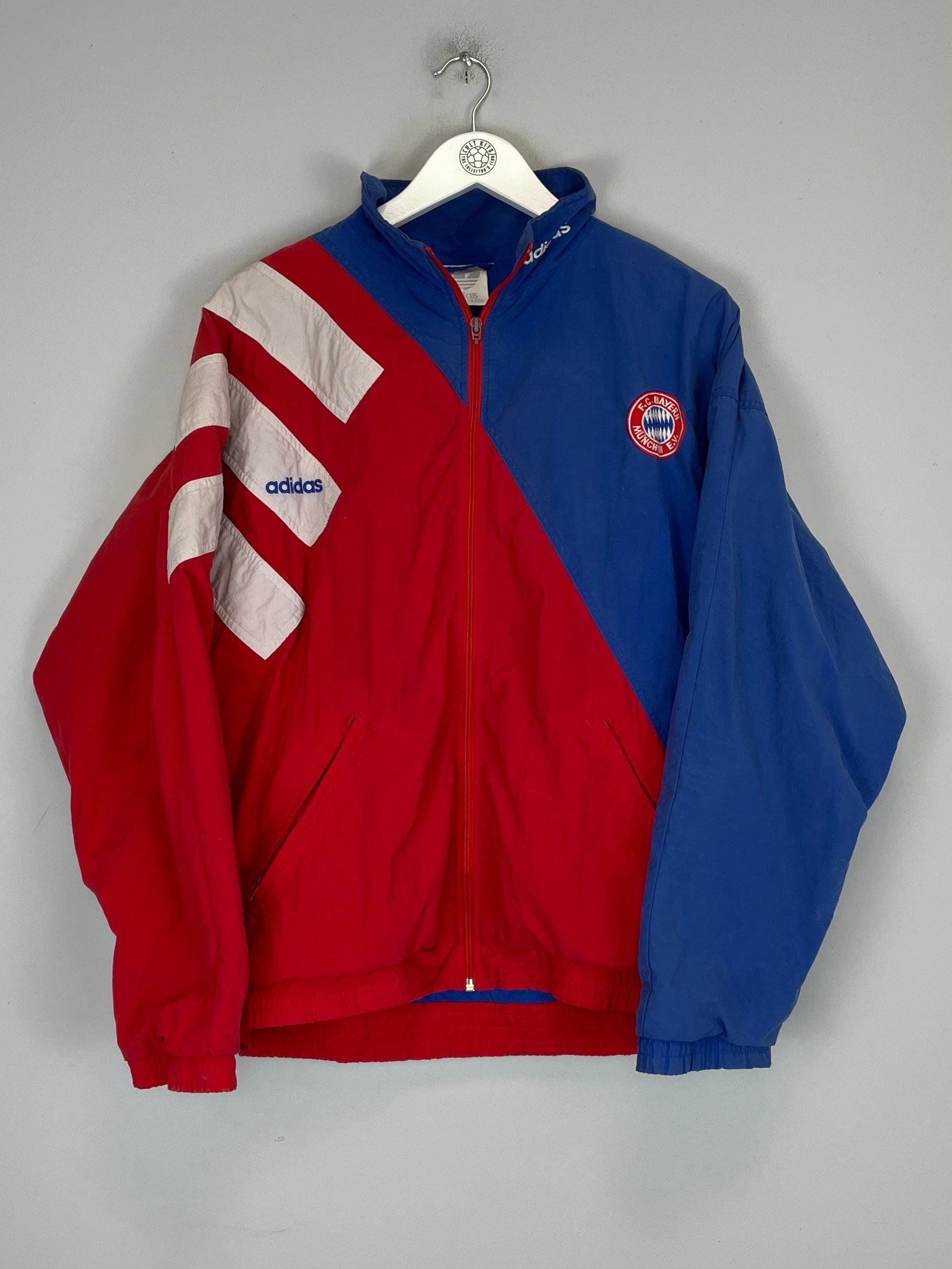 1996/98 BAYERN MUNICH TRACK JACKET (M) ADIDAS Tagless Neckline Design