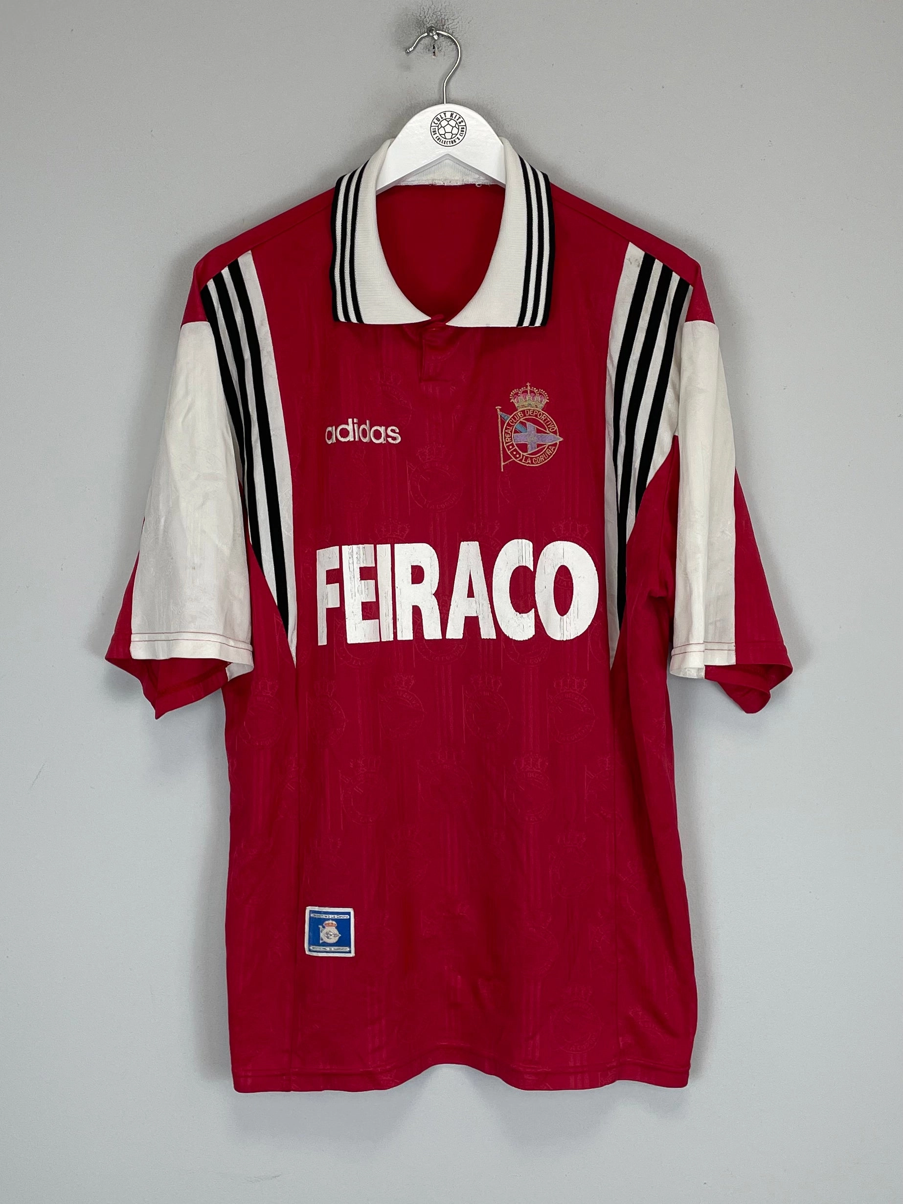 Smooth Flatlock Stitching Urban Street 1997/98 DEPORTIVO LA CORUNA AWAY SHIRT (XL) ADIDAS