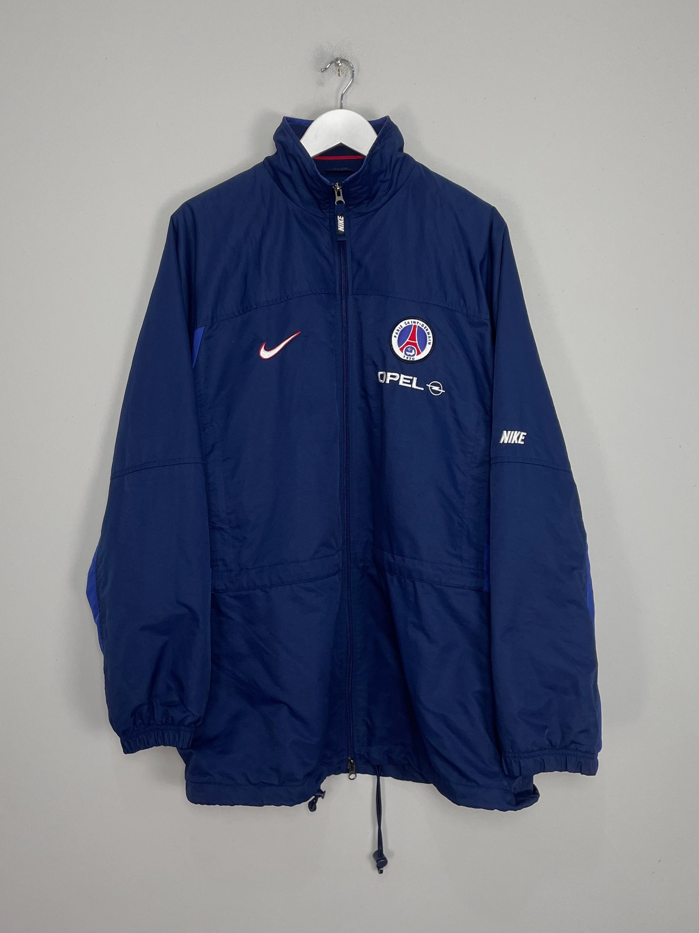 1997/98 PSG BENCH COAT (XL) NIKE Eco Friendly Recycled Yarn match day