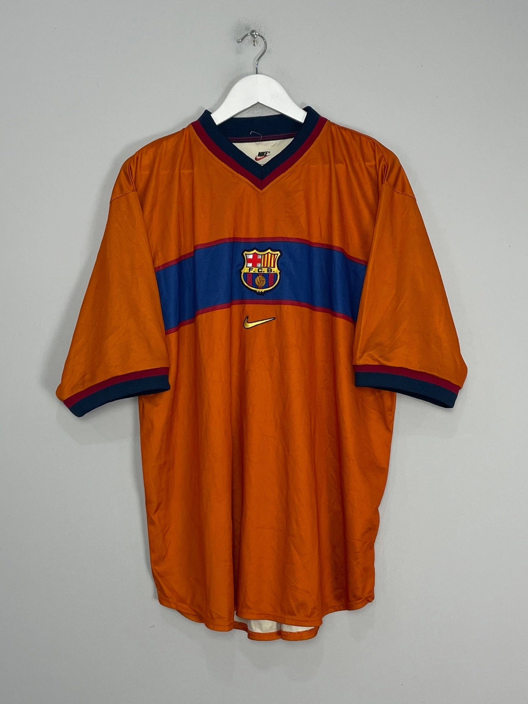 1998/00 BARCELONA THIRD SHIRT (XL) NIKE Anti Pilling Construction