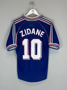 Move Fast 1998/00 FRANCE ZIDANE #10 HOME SHIRT (S) ADIDAS