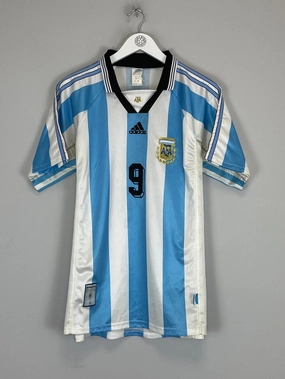Fade Resistant Dyeing Flex Fit Construction 1998/99 ARGENTINA BATISTUTA #9 HOME SHIRT (XL) ADIDAS