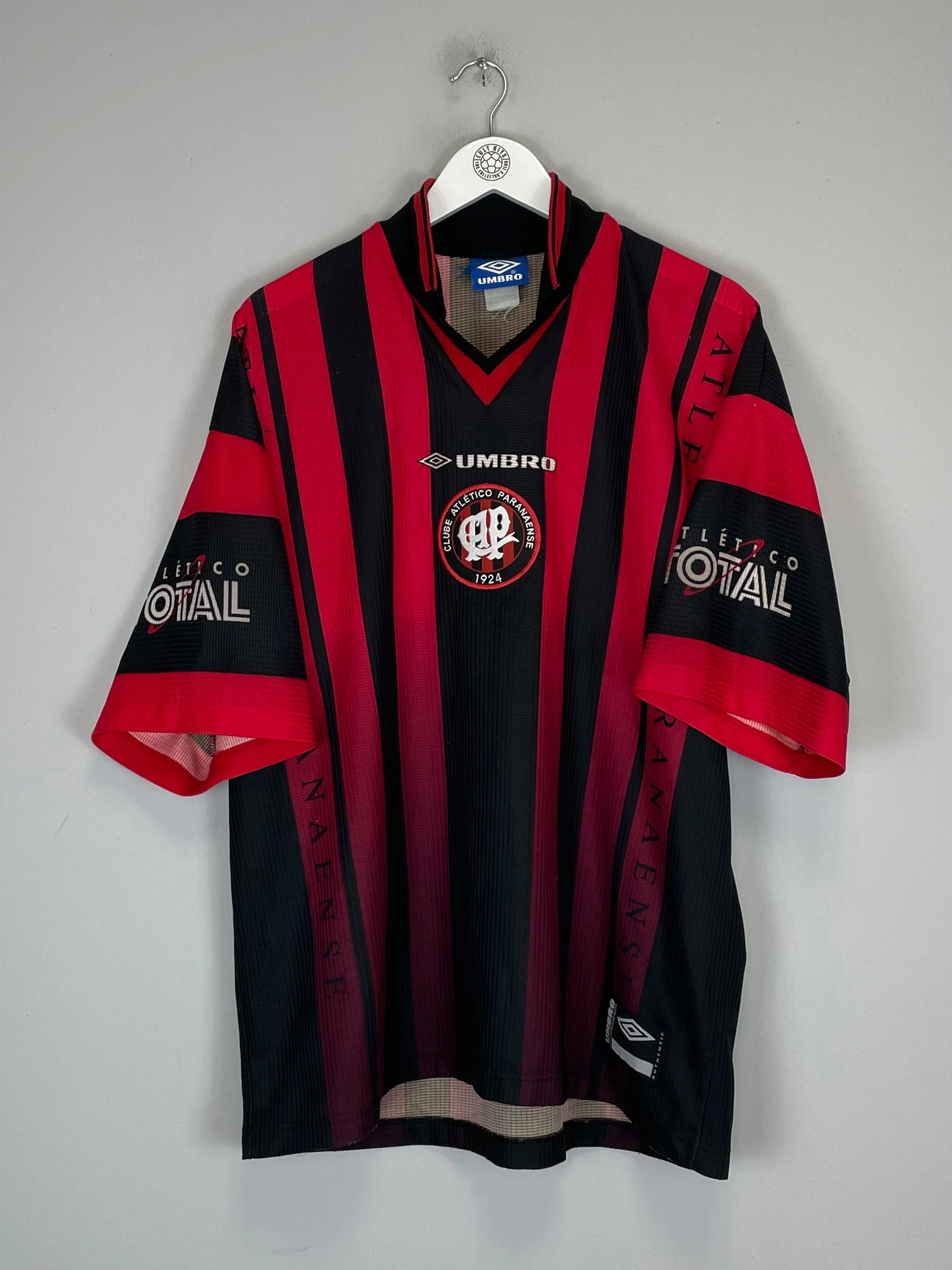 Clean Finish 1998/99 ATLETICO PARANAENSE #10 HOME SHIRT (XL) UMBRO