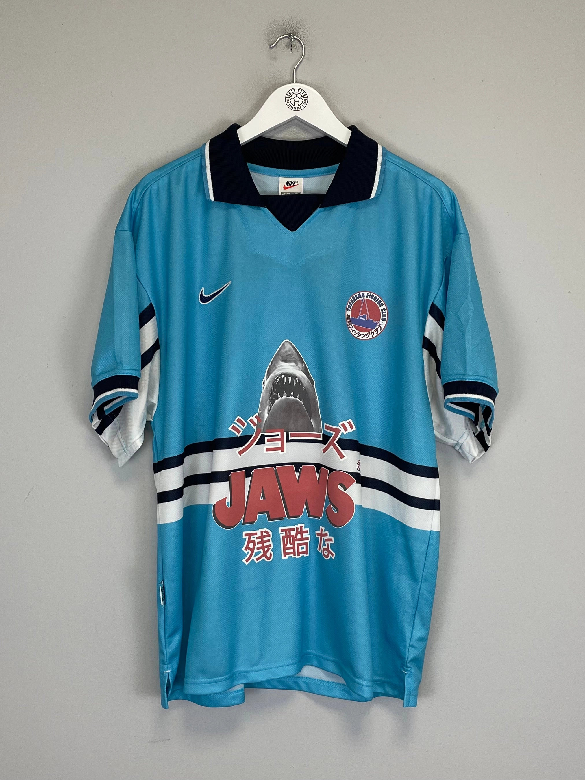 Non Chafing Stitch System 1998/99 JAWS X JAPANESE MOVIE MASHUP SHIRT (XL) NIKE