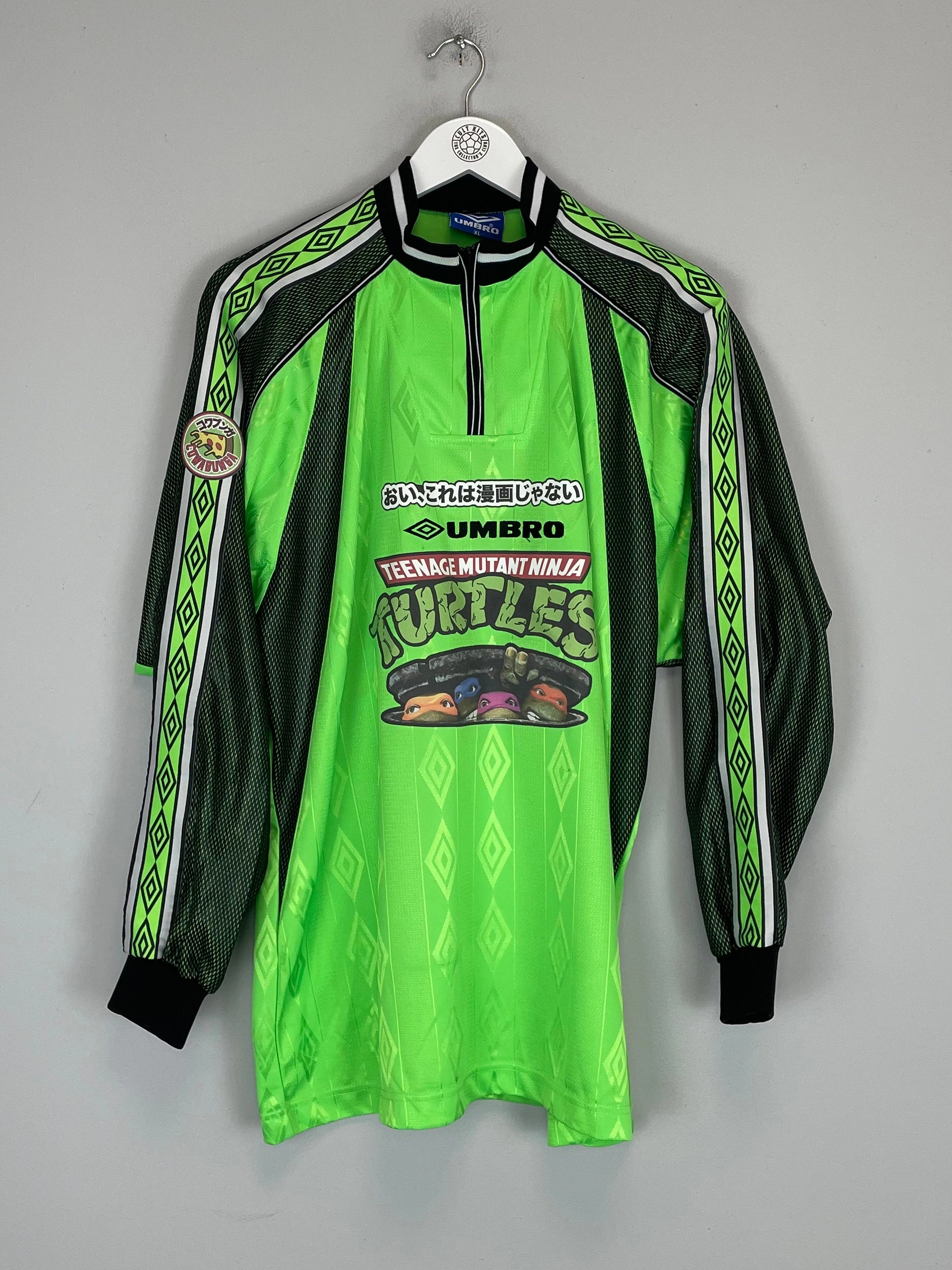 Zero Chafe Technology Chill Days 1998/99 NINJA TURTLES X JAPANESE MOVIE MASHUP SHIRT (XL) UMBRO