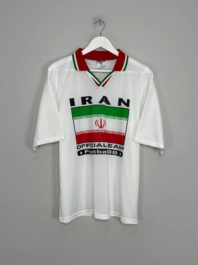Odor Resistant Finish Stretch Fit Fabric 1998 IRAN FAN SHIRT (S/M) OFFICIAL TEAM