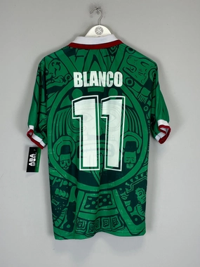 1998 Mexico Blanco #11 *Reissue* Home (Multiple Sizes) ABA Sport Non Chafing Stitch System Flattering Drop Shoulder