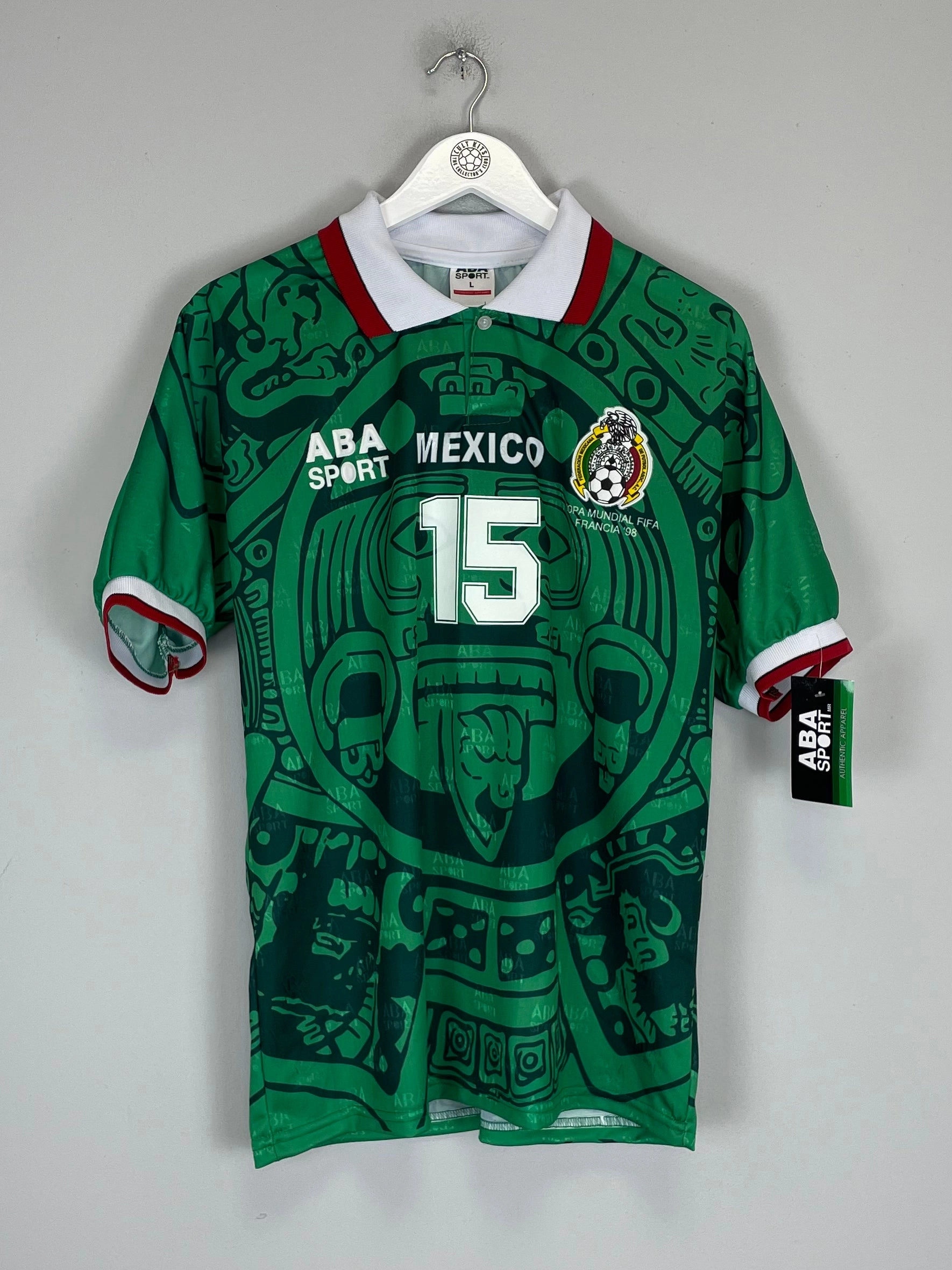 Workout Gear Stretchable Ribbed Collar 1998 Mexico Hernandez #15 *Reissue* Home (Multiple Sizes) ABA Sport