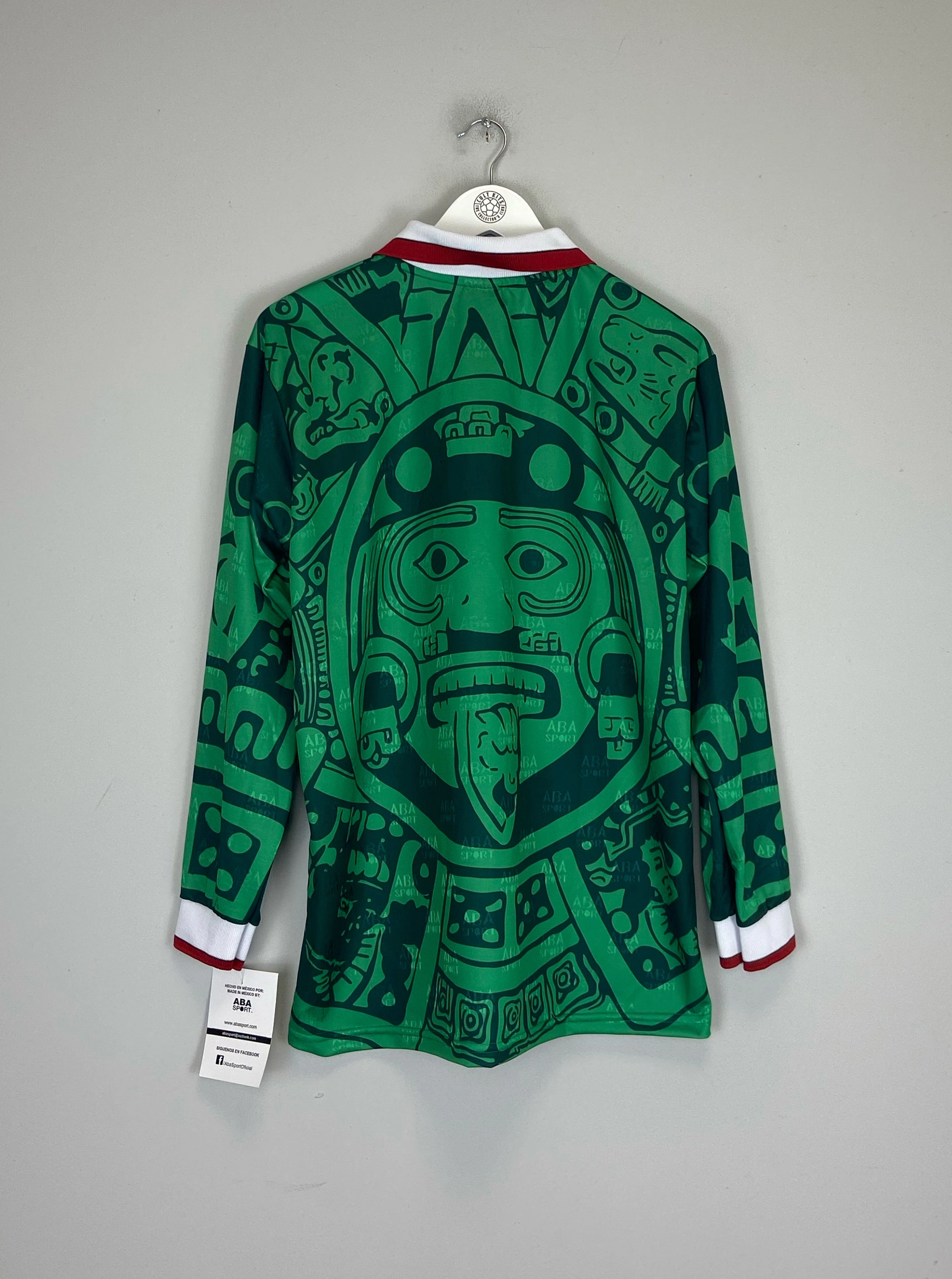Full Sleeve Design 1998 Mexico *Reissue* L/S Home Shirt (Multiple Sizes) ABA Sport