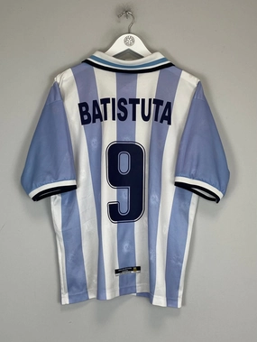 1999/00 ARGENTINA BATISTUTA #9 HOME SHIRT (M) REEBOK All Day Fit Boost Fit