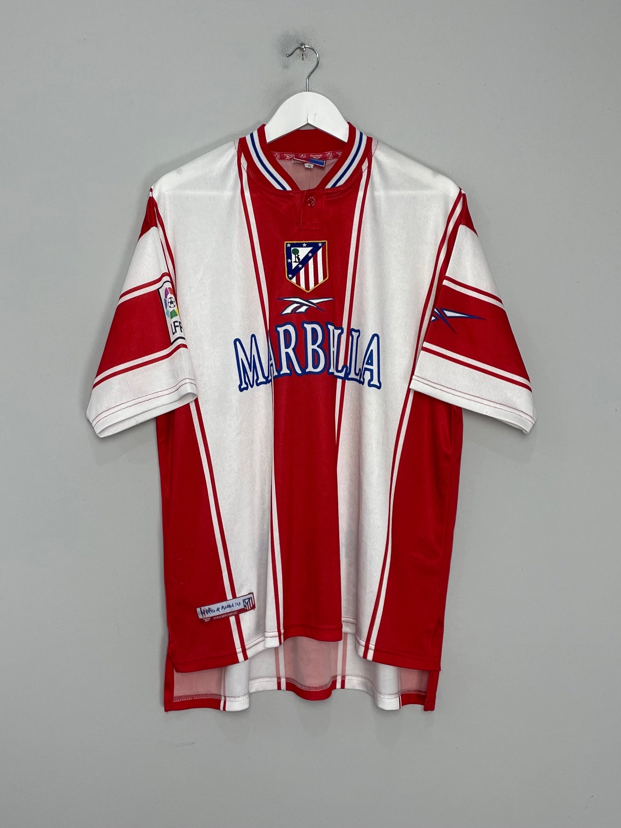 Any Activity Recycled Material Options 1999/00 ATLETICO MADRID HOME SHIRT (XL) REEBOK