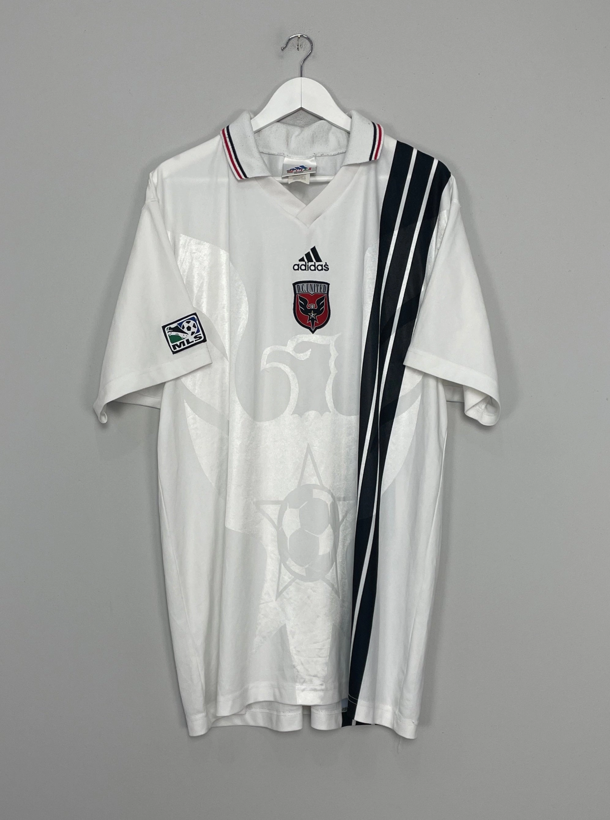 1999/00 DC UNITED AWAY SHIRT (XL) ADIDAS Low Impact Dye Process Zero Distraction Tagging