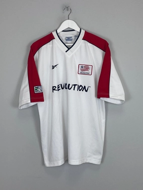 Game Ready Training Look 1999 NEW ENGLAND REVOLUTION AWAY SHIRT (L) REEBOK
