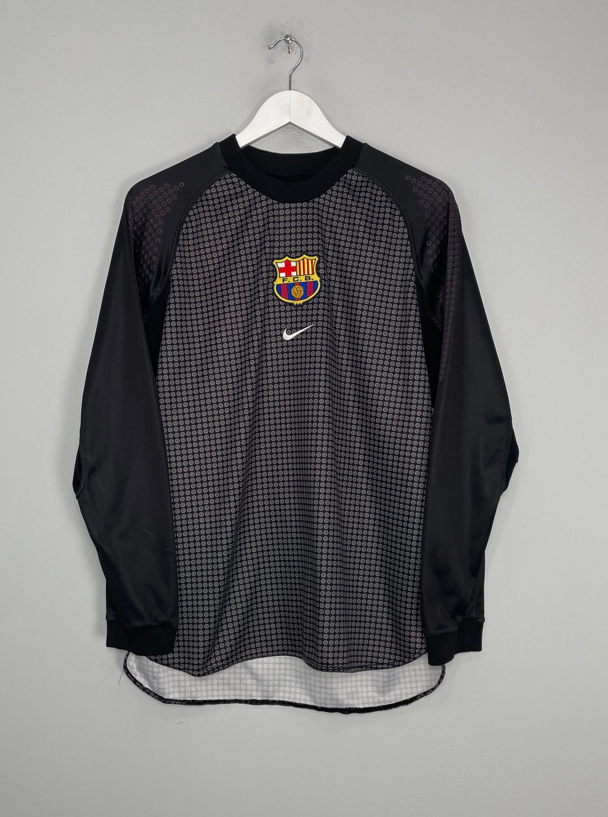 2000/01 BARCELONA GK SHIRT (L) NIKE Bold Trim
