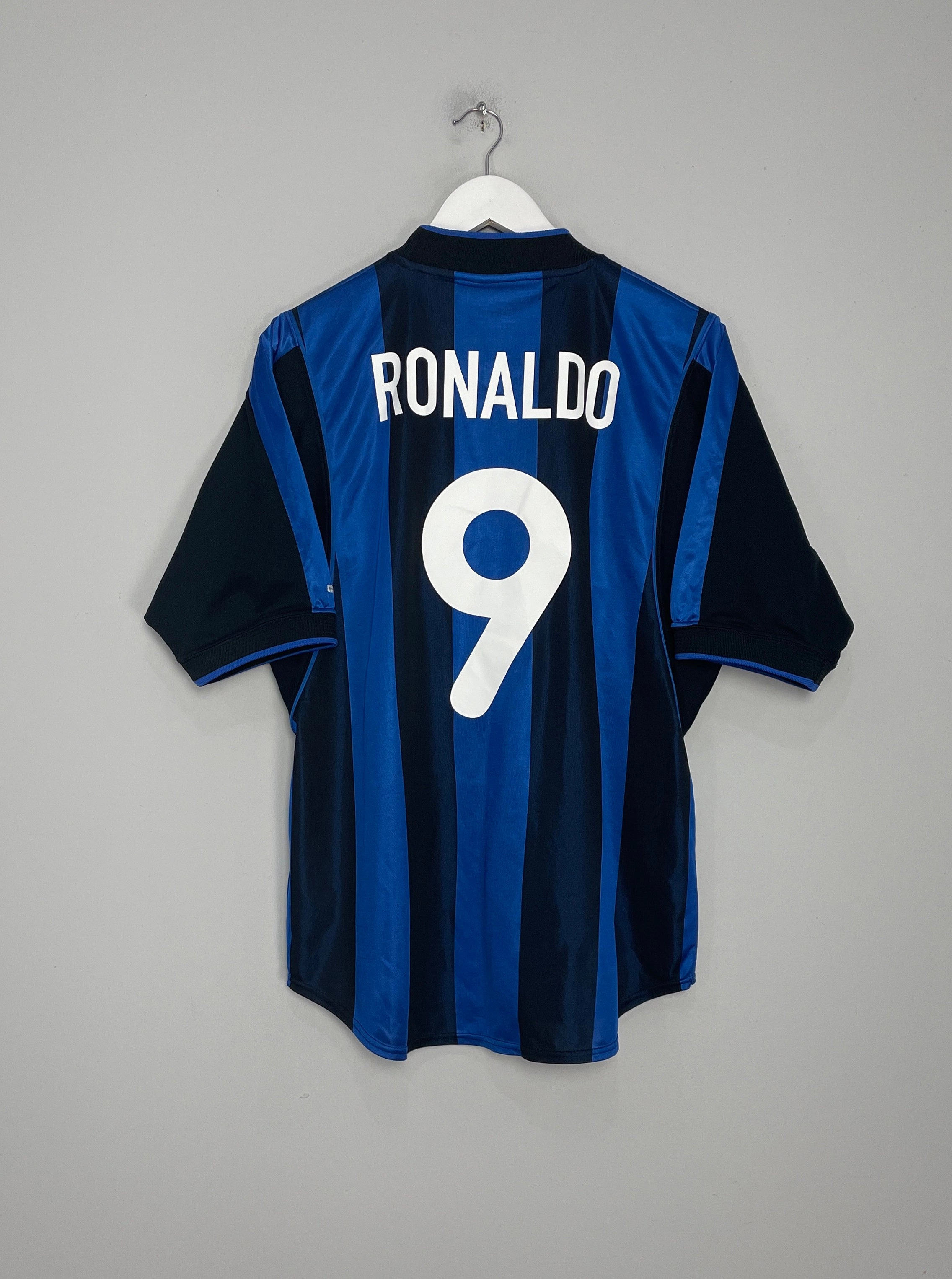 2000/01 INTER MILAN RONALDO #9 HOME SHIRT (M) NIKE Breathe Easy Gym Essentials