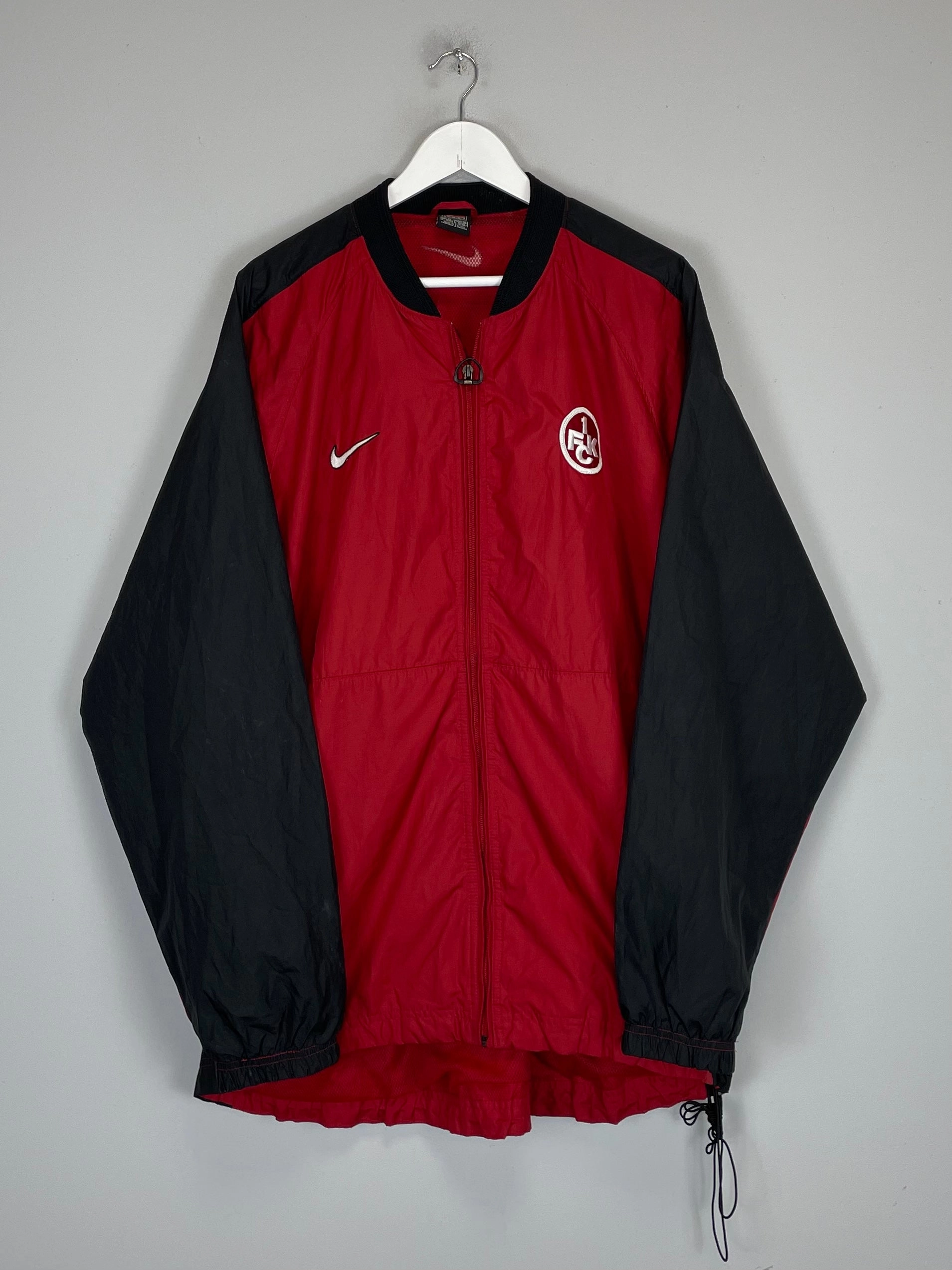 2000/01 KAISERSLAUTERN TRACK JACKET (XL) NIKE Seam Free Engineering Odor Resistant Technology
