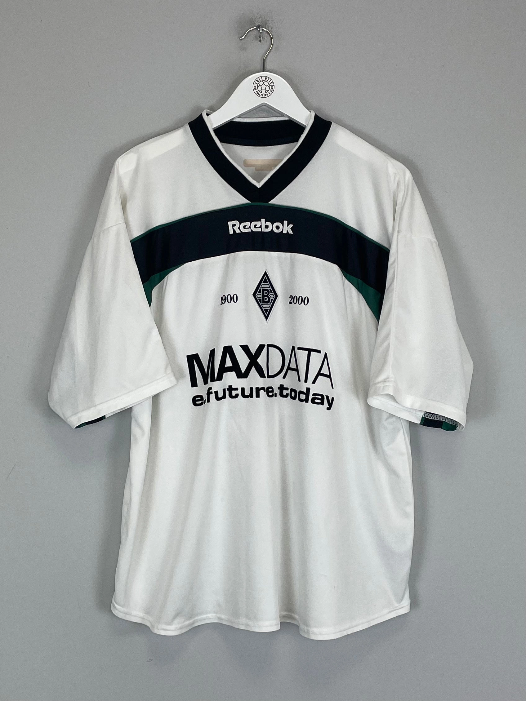 2000/02 MONCHENGLADBACH FILOU #24 *SIGNED* HOME SHIRT (M) REEBOK Low Profile Silhouette