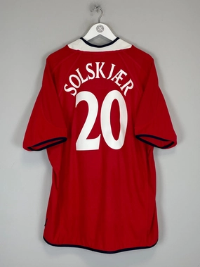 All Season Warm Up 2000/02 NORWAY SOLSKJAER #20 HOME SHIRT (XXL) UMBRO