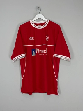 2000/02 NOTTINGHAM FOREST #7 HOME SHIRT (XXL) UMBRO Heat Ready Minimalist Raglan Sleeve