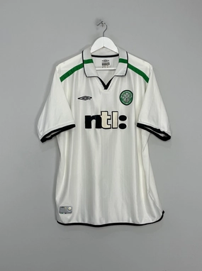 2001/02 CELTIC AWAY SHIRT (XXL) UMBRO Ventilated Design