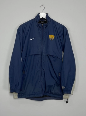 2001/02 UNAM PUMAS FLEECE LINED JACKET (S) NIKE Quick Movement Rugged Wear