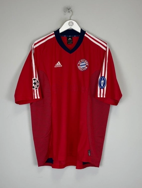 2002/03 BAYERN MUNICH C/L HOME SHIRT (XL) ADIDAS Low Bulk Design Gym Ready