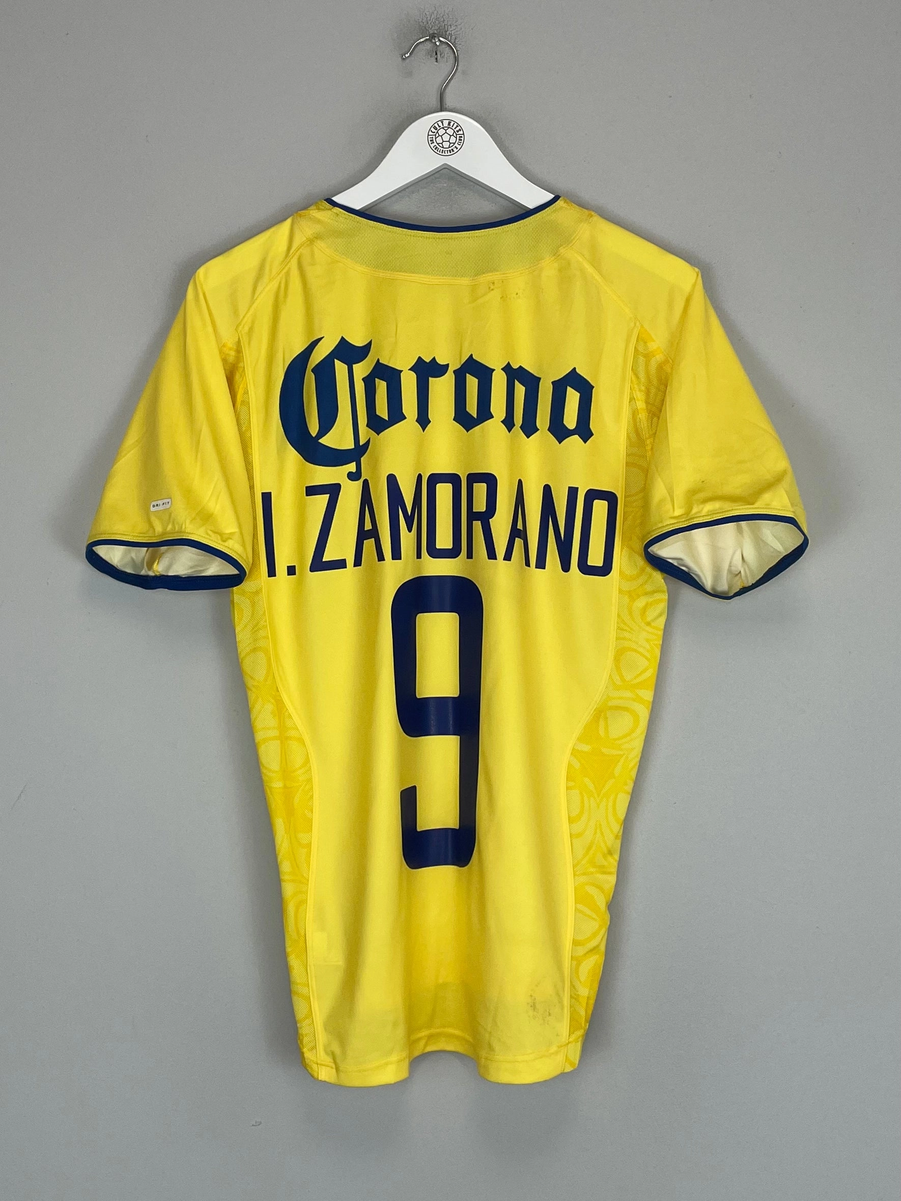 2002/03 CLUB AMERICA ZAMORANO #9 HOME SHIRT (M) NIKE Snag Resistant Knit