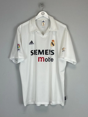 2002/03 REAL MADRID *CENTENARY* HOME SHIRT (XL) ADIDAS Lightweight Fit