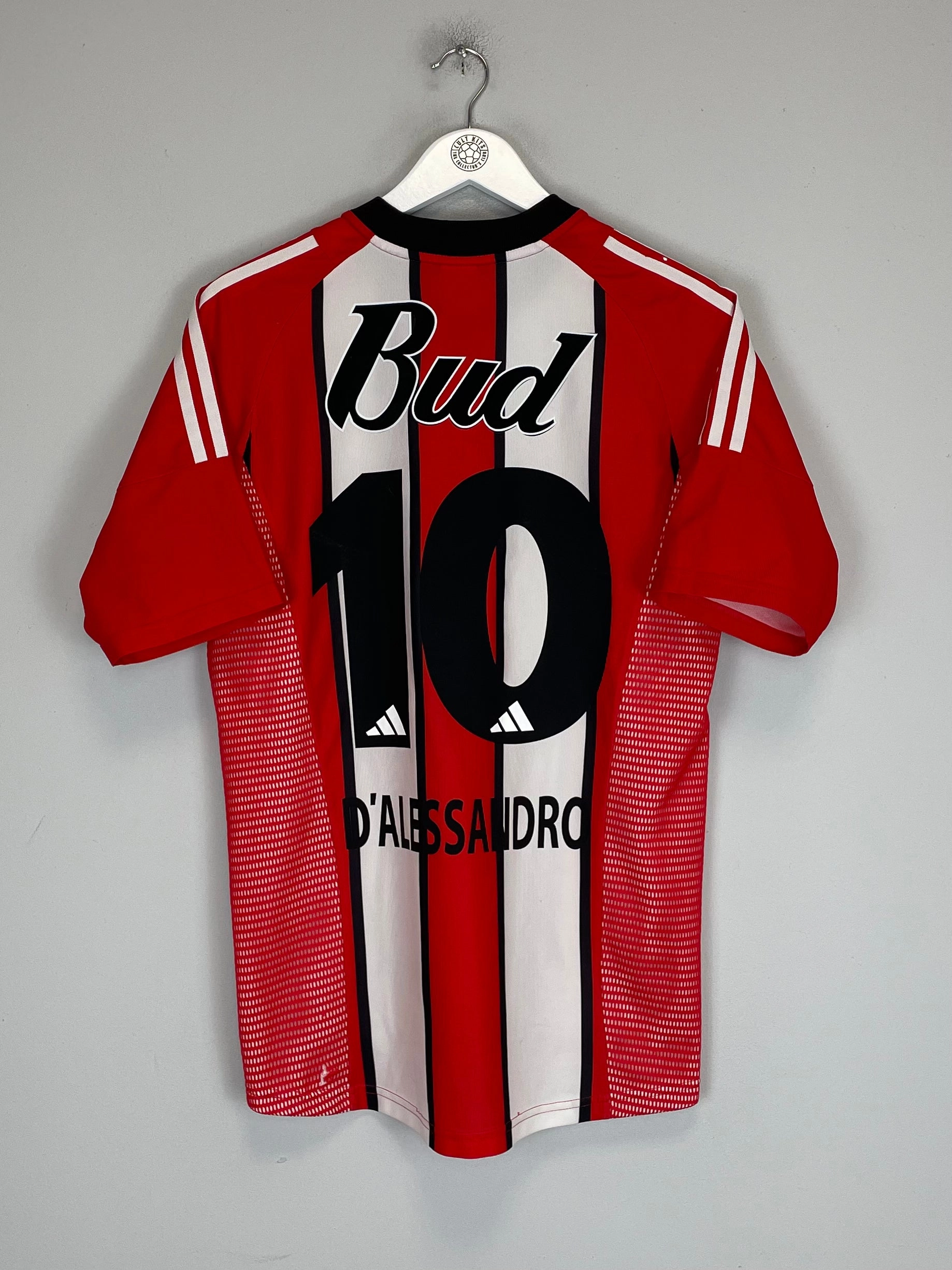 2002/03 RIVER PLATE D'ALESSANDRO #10 HOME SHIRT (S) ADIDAS Soft Grip All Day Fit
