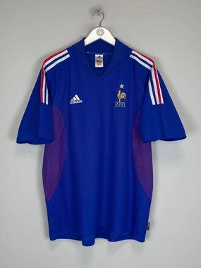 2002/04 FRANCE #22 HOME SHIRT (XL) ADIDAS Machine Washable Durability Ultra Fine Zippers