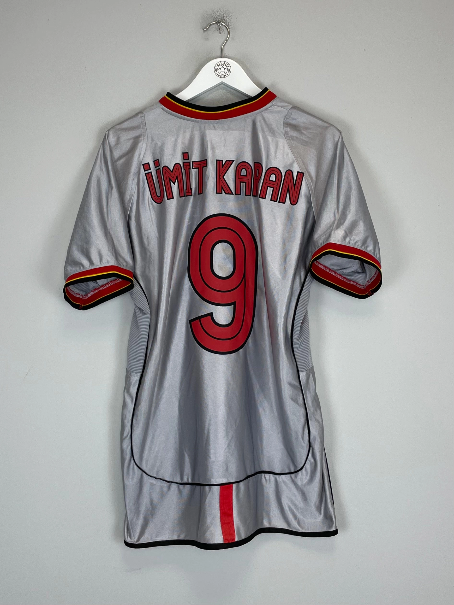2002/04 GALATASARAY UMIT KARAN #9 THIRD SHIRT (L) UMBRO Flexible Apparel Non Slip Hem