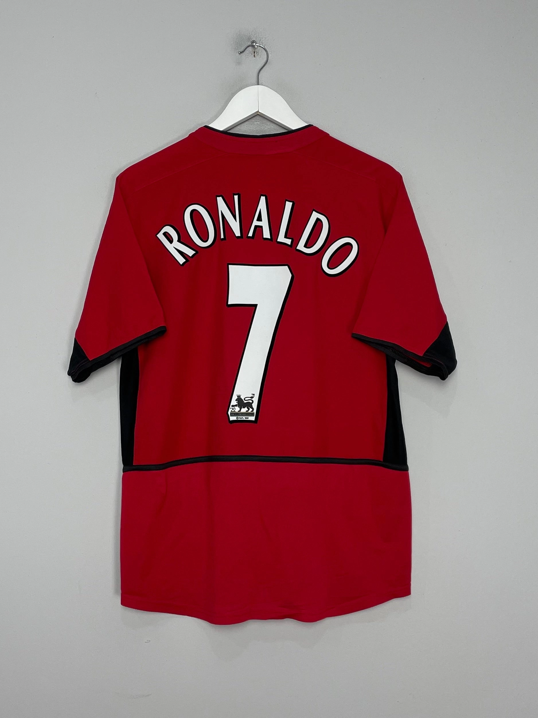 Heat Balance 2002/04 MANCHESTER UNITED RONALDO #7 HOME SHIRT (M) NIKE