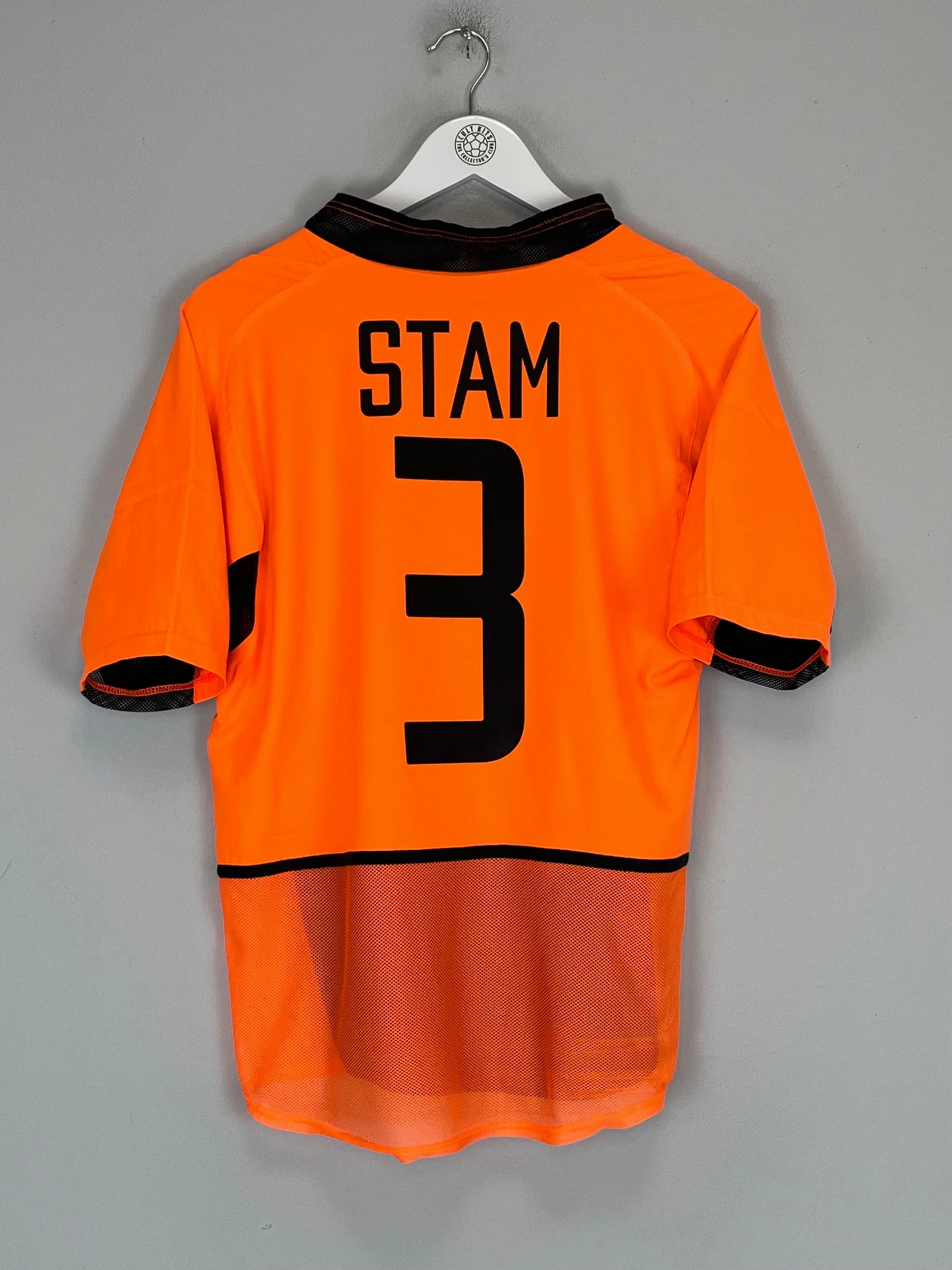 Irregularity Free Edging 2002/04 NETHERLANDS STAM #3 *PLAYER ISSUE* HOME SHIRT (S) NIKE