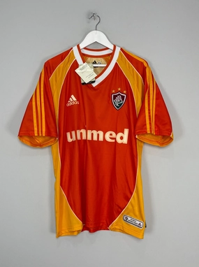 2002 FLUMINENSE *BNWT* #10 THIRD SHIRT (L) ADIDAS Reinforced Shoulder Seams Neutral Look