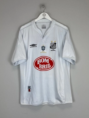 2002 SANTOS 'CHAMPIONS' HOME SHIRT (XL) UMBRO Motion Design Odor Resistant Clothing Tech