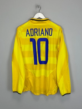 2003/04 INTER MILAN ADRIANO #10 L/S AWAY SHIRT (S) NIKE Odor Control Treatment