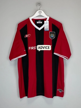 2003/04 MANCHESTER CITY *BNWT* AWAY SHIRT (XL) REEBOK Low Bulk Construction
