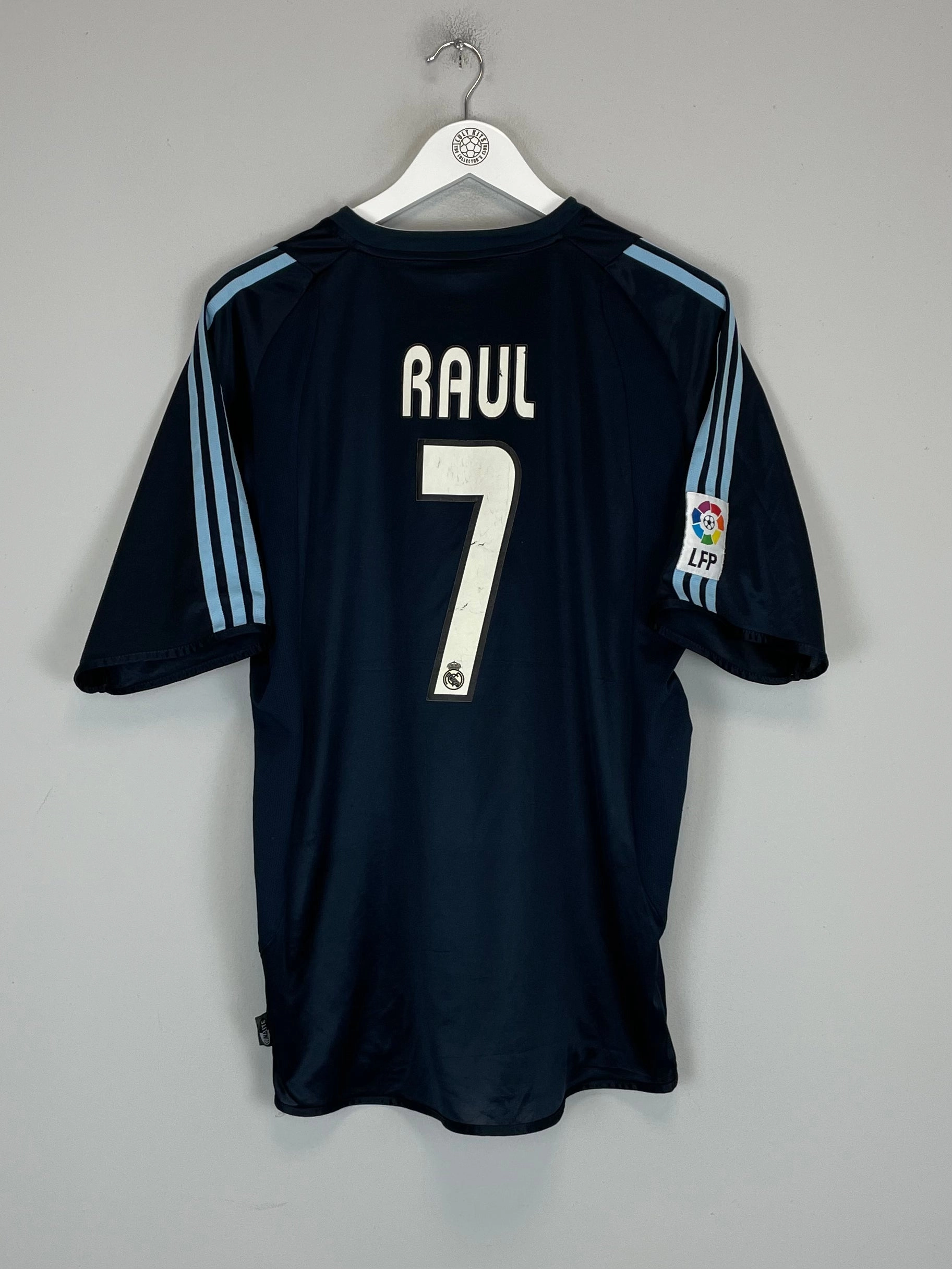 All Season Double Stitched Edging 2003/04 REAL MADRID RAUL #7 AWAY SHIRT (L) ADIDAS