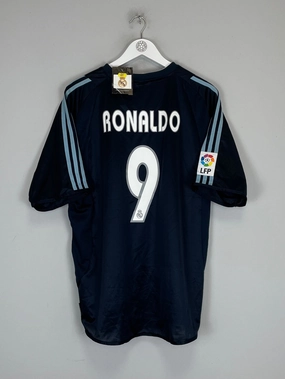 2003/04 REAL MADRID RONALDO #9 *BNWT* AWAY SHIRT (XL) ADIDAS Street Style Ultimate Comfort Lining