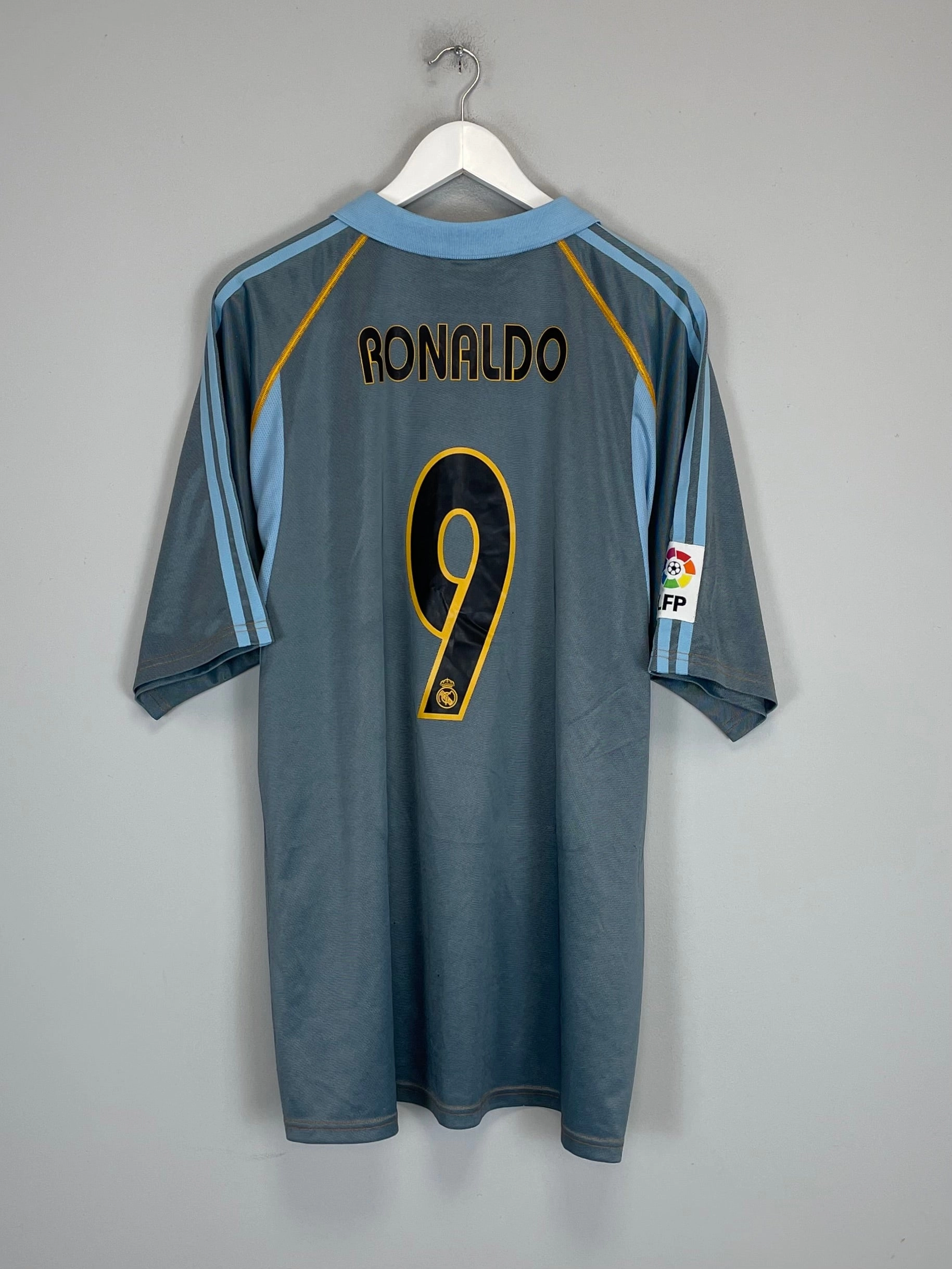 Reflective Detailing 2003/04 REAL MADRID RONALDO #9 THIRD SHIRT (XL) ADIDAS