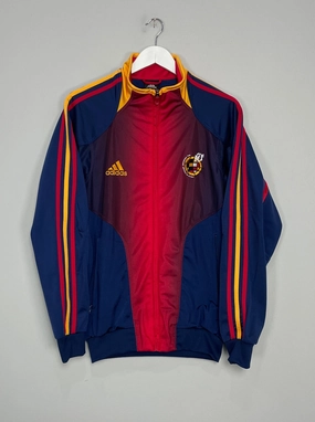 2003/04 SPAIN TRAINING JACKET TOP (S) ADIDAS Unstructured Silhouette Gripped Hem Technology